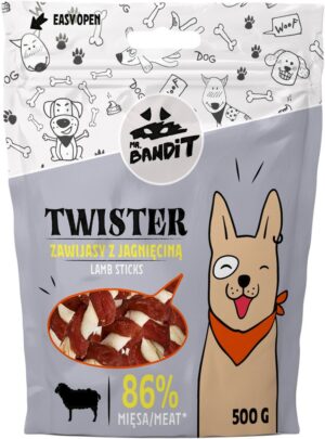 MR.BANDIT Twister Zawijasy/Pałeczki z mięsem 500g